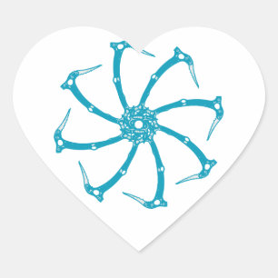 Ice Tool Spindle Heart Sticker