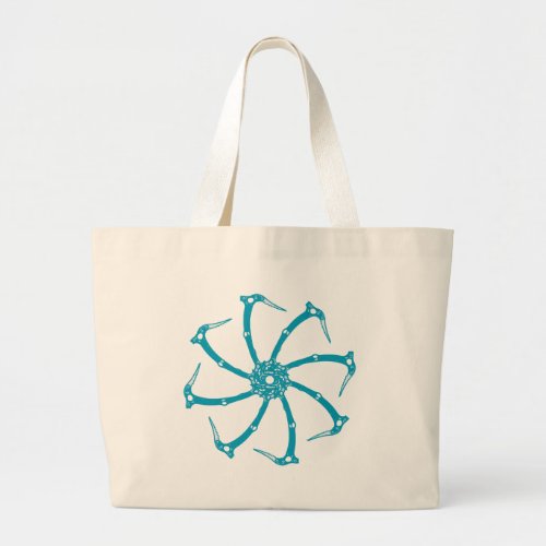 Ice Tool Spindle Large Tote Bag