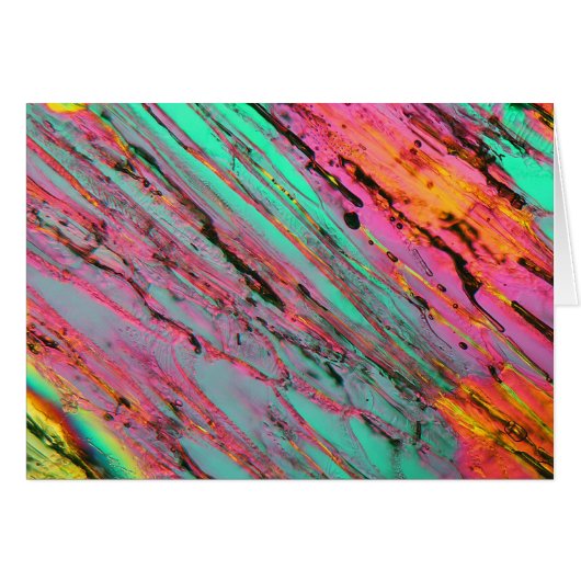 Ice under the microscope cards (Front Horizontal)