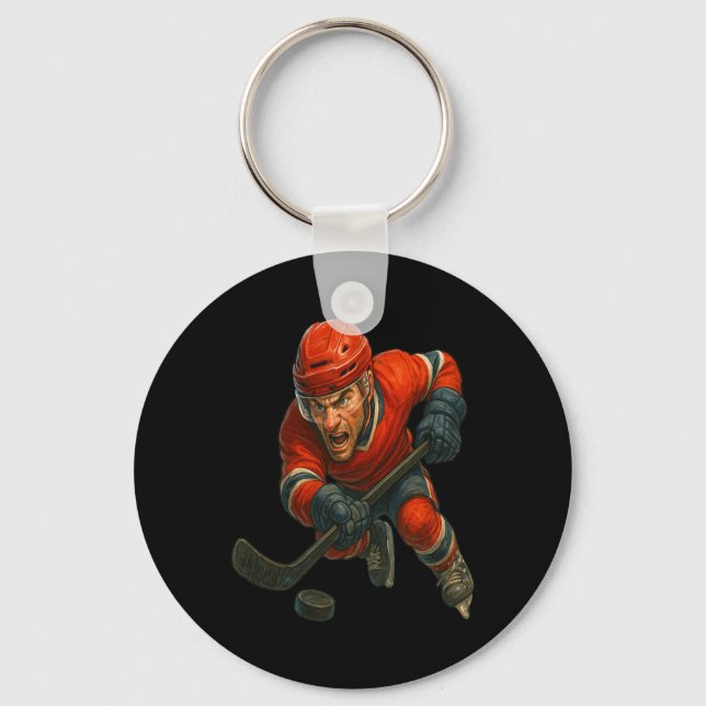 Ice Warrior Where Pion Meets The Frozen Byttlefiel Keychain (Front)