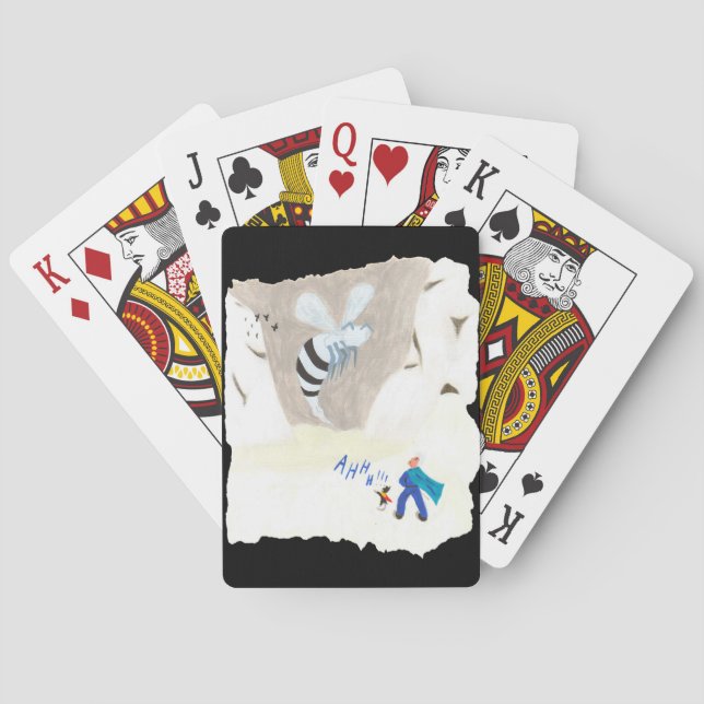 Ice Wasp Mountain Poker Cards (Back)