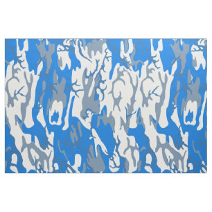 Ice Water Blue Camo Fabric