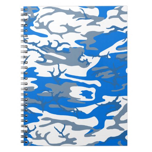 Ice Water Blue Camo Notebook