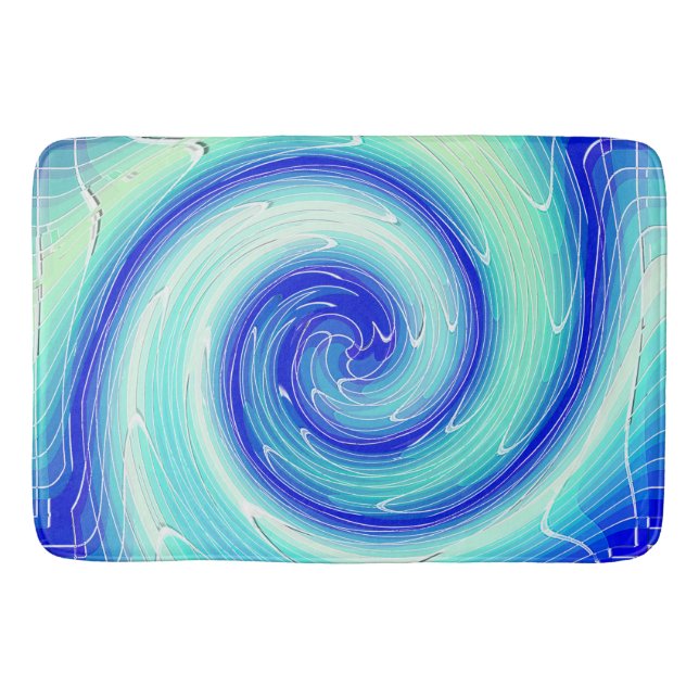 Ice wave..... bath mat (Front)
