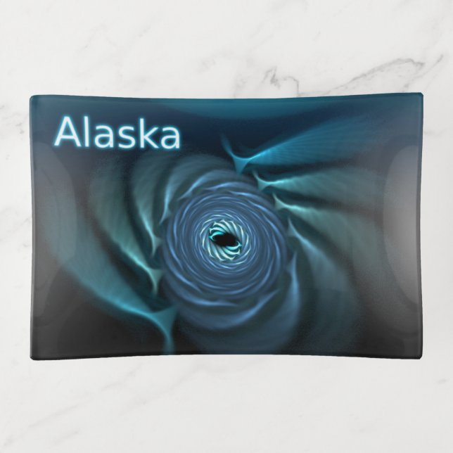 Ice Whales - Alaska Trinket Tray (Front)