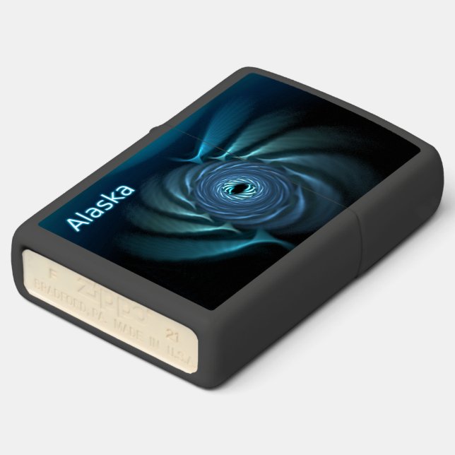 Ice Whales - Alaska Zippo Lighter (Angled)