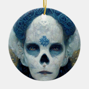 Ice Witch 2 Fantasy Sci-Fi Ceramic Ornament