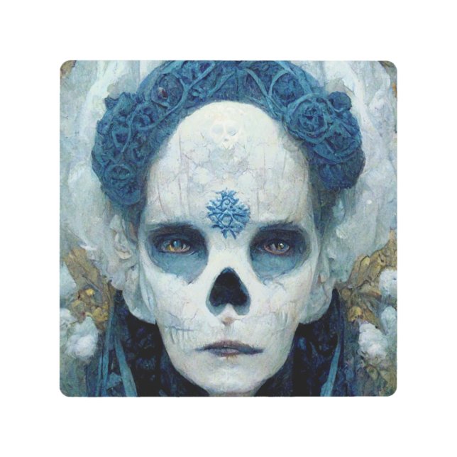 Ice Witch 2 Fantasy Sci-Fi Metal Print (Front)