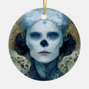 Ice Witch 3 Fantasy Sci-Fi Ceramic Ornament