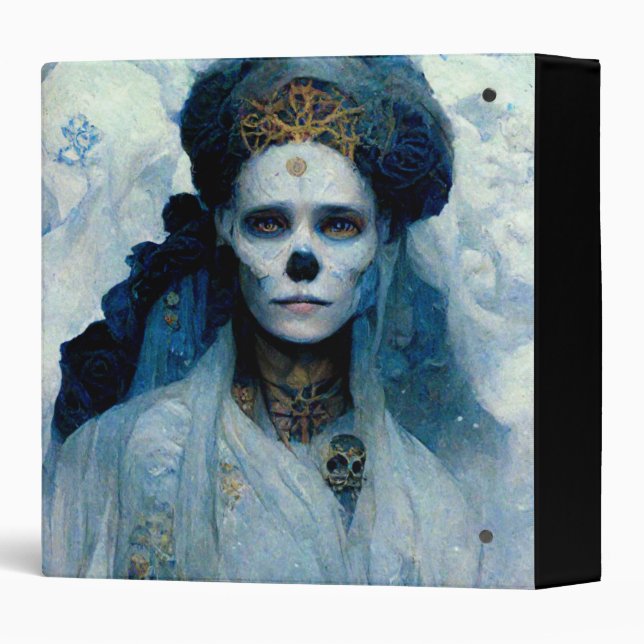 Ice Witch 4 Fantasy Sci-Fi 3 Ring Binder (Back/Spine)