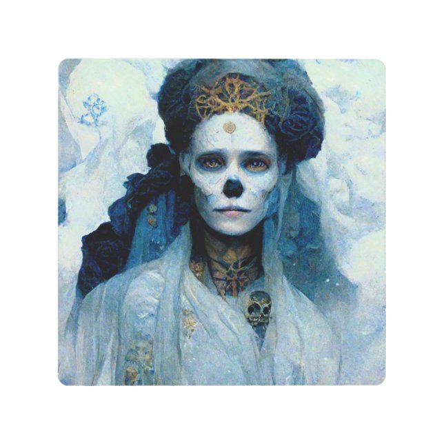 Ice Witch 4 Fantasy Sci-Fi Metal Print (Front)