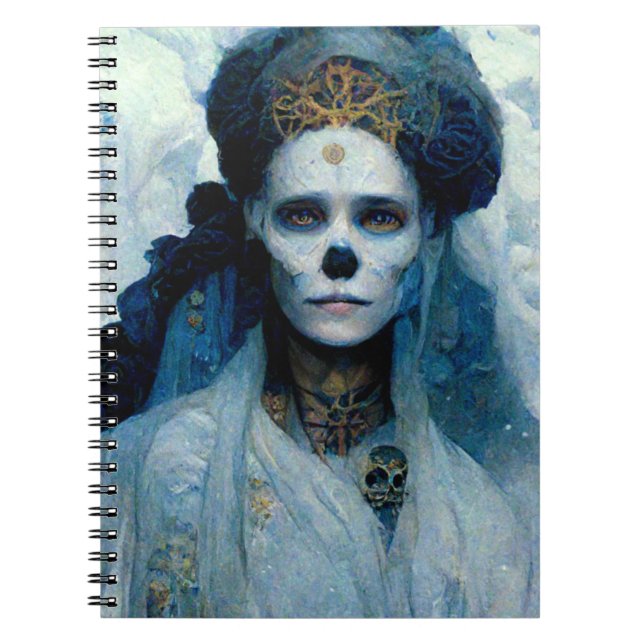 Ice Witch 4 Fantasy Sci-Fi Notebook (Front)
