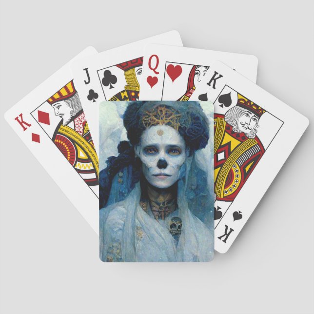 Ice Witch 4 Fantasy Sci-Fi Poker Cards (Back)