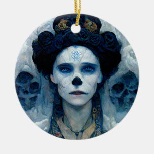 Ice Witch 5 Fantasy Sci-Fi Ceramic Ornament