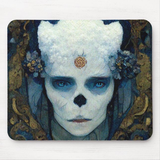 Ice Witch Fantasy Sci-Fi Art Mouse Pad (Front)