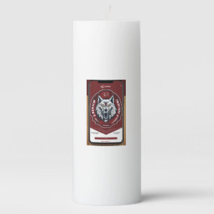 Ice Wolves — Hockey Club Website Design Pillar Candle