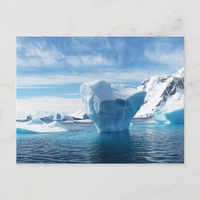 iceberg-404966 iceberg antarctica polar blue ice s postcard (Front)