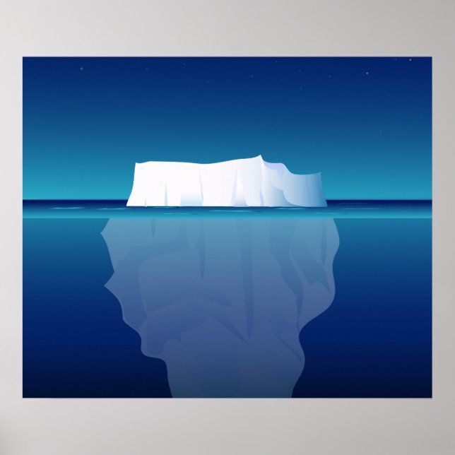 ICEBERG AT NIGHT POSTER (Front)