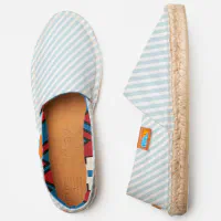 Blue hot sale striped espadrilles