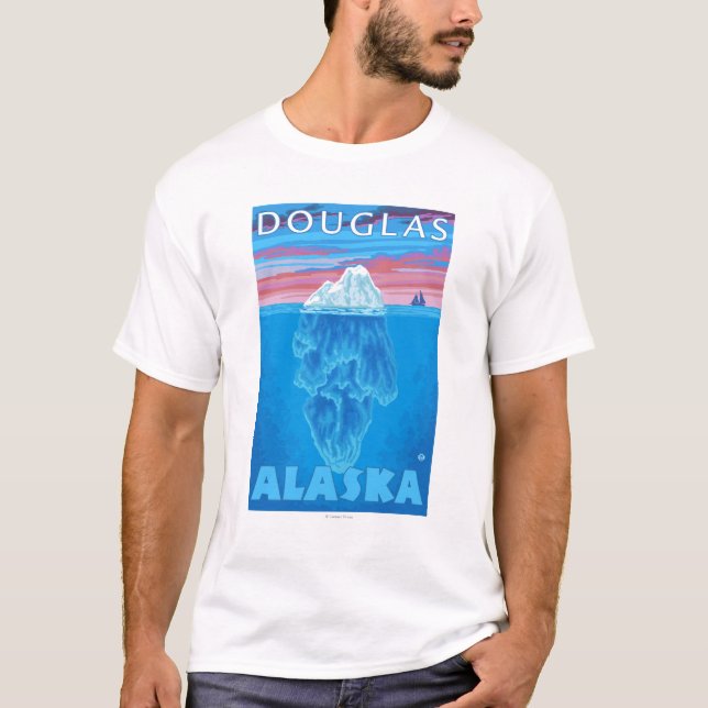 Iceberg Cross-Section - Douglas, Alaska T-Shirt (Front)