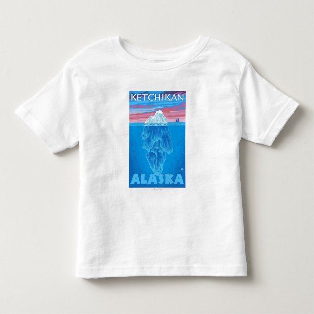 Iceberg Cross-Section - Ketchikan, Alaska Toddler T-shirt (Front)