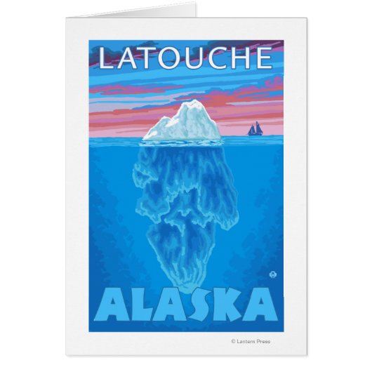 Iceberg Cross-Section - Latouche, Alaska Cards (Front)
