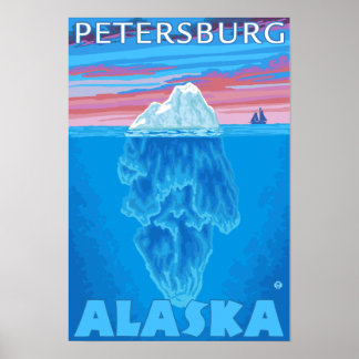 Iceberg Cross-Section - Petersburg, Alaska Poster