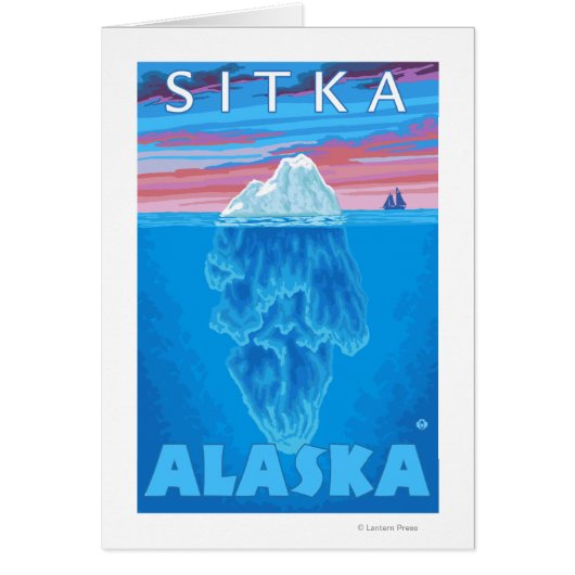 Iceberg Cross-Section - Sitka, Alaska Cards (Front)