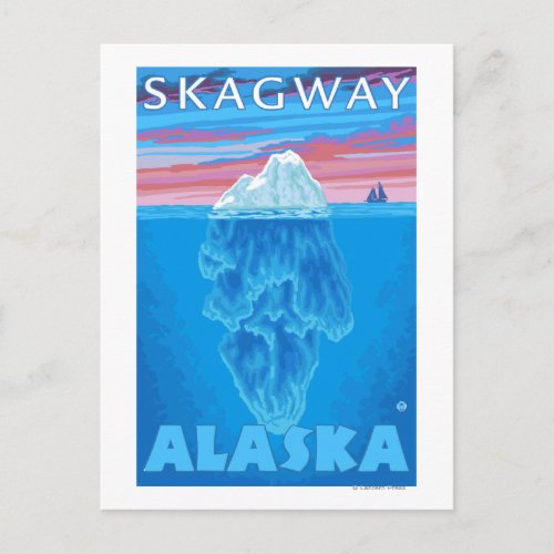 Iceberg Cross_Section _ Skagway Alaska Postcard