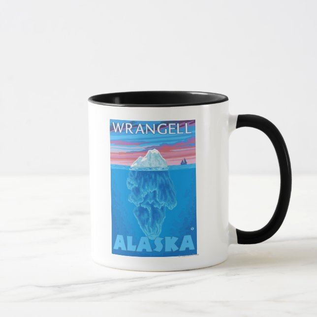 Iceberg Cross-Section - Wrangell, Alaska Mug (Right)