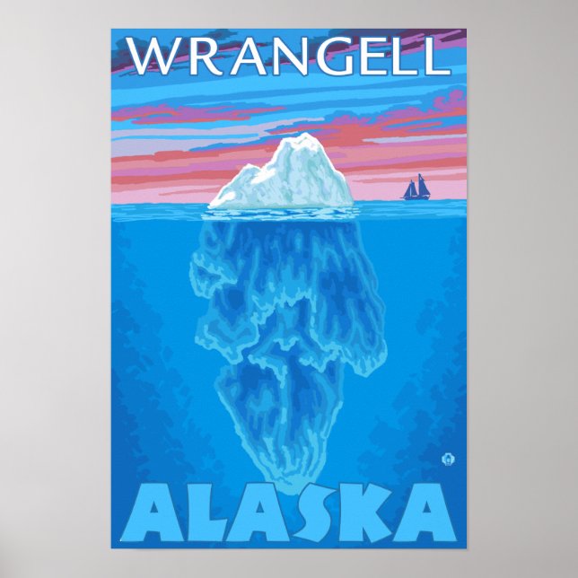 Iceberg Cross-Section - Wrangell, Alaska Poster (Front)