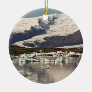 Iceberg formations ceramic ornament