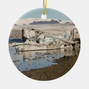 Iceberg formations ceramic ornament