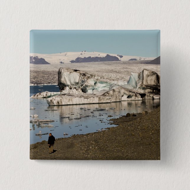 Iceberg formations pinback button (Front)