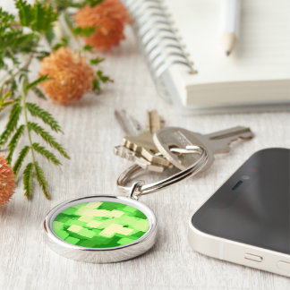 "Iceberg" Geometric Art Keychain
