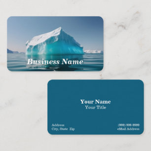 Iceberg in Clear Blue Water Business Card