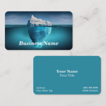 Iceberg in Clear Blue Water Business Card