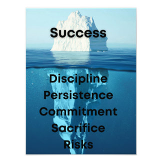 Iceberg, motivational inspiration photo print