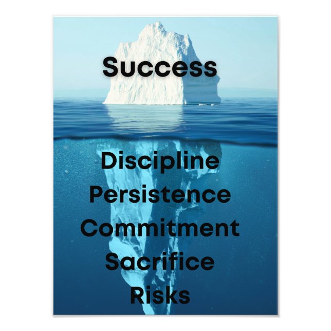 Iceberg, motivational inspiration   photo print (Front)