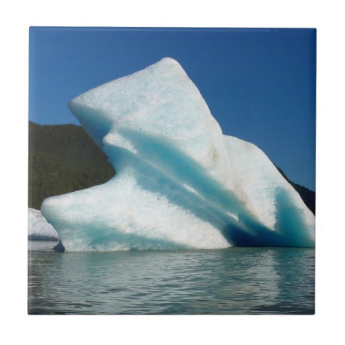 Iceberg on Mendenhall Lake in Alaska Ceramic Tile