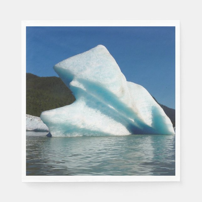 Iceberg on Mendenhall Lake in Alaska Napkins (Front)