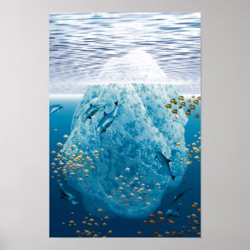 Iceberg Sealife Poster