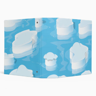Icebergs 3 Ring Binder