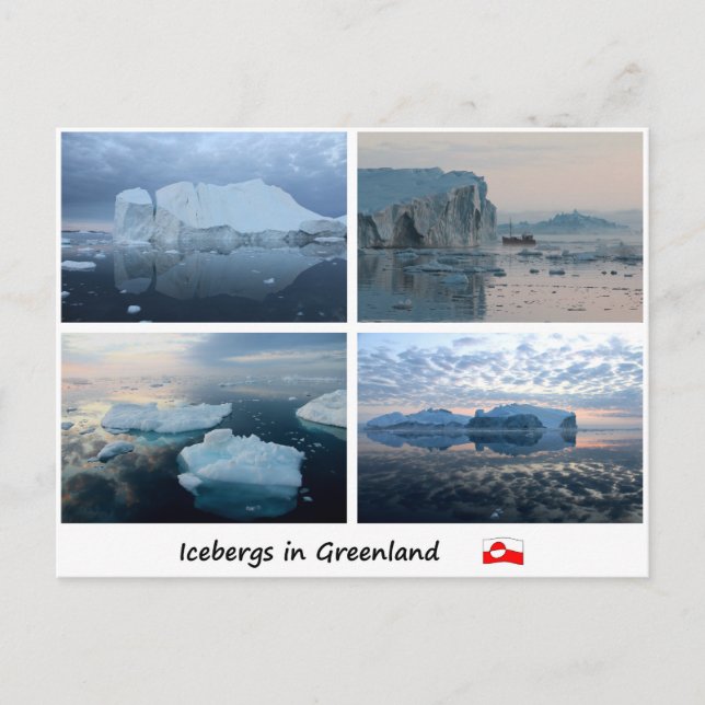 Icebergs in Greenland 3 Postcard (Front)