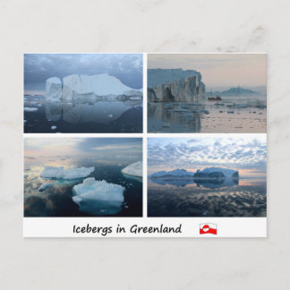 Icebergs in Greenland Postcard