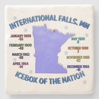 Icebox Of The Nation Stone Coaster by wildfoto at Zazzle