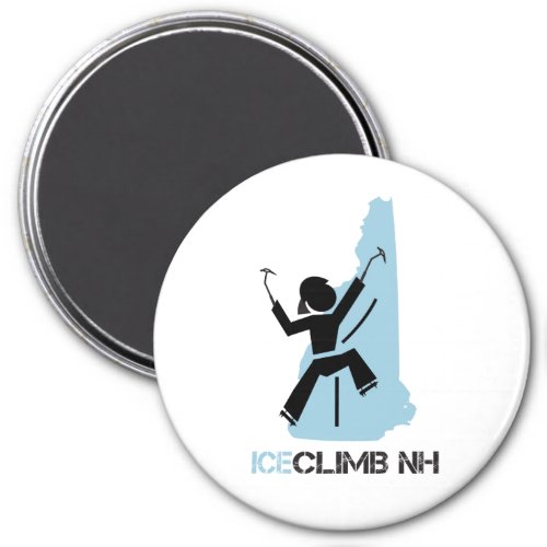 IceClimb NH Rock Climber New Hampshire Female Magnet