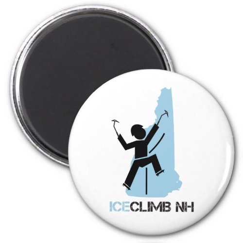 IceClimb NH Rock Climber Rope New Hampshire Magnet