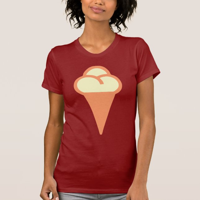 Icecream Cone Symbol T-Shirt (Front)