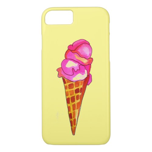 icecream gelato cute food art iPhone 87 case